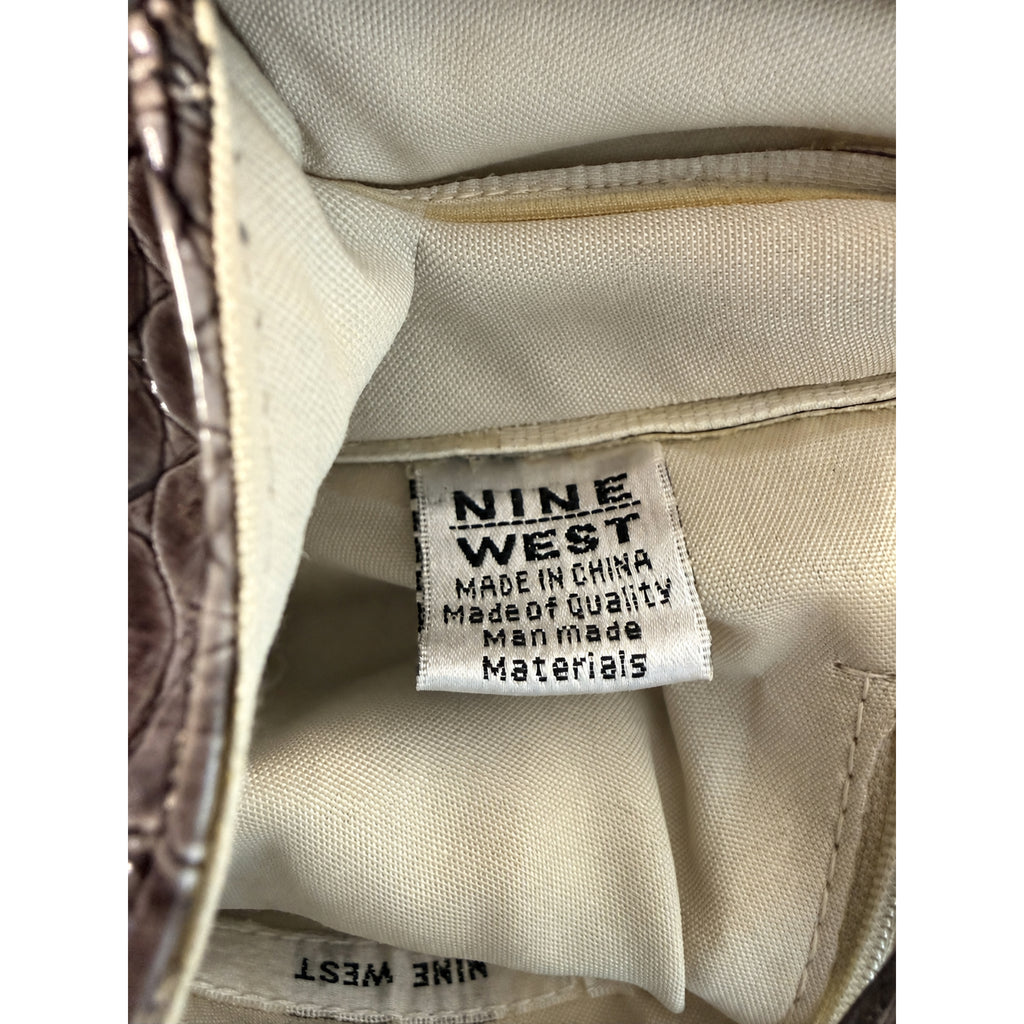 Nine West Faux Croc Envelope Crossbody Bag