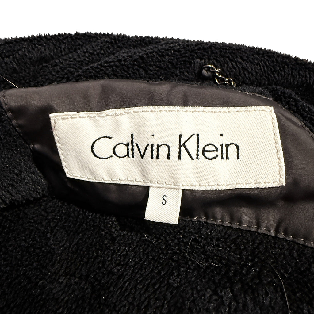 Calvin Klein Hooded Puffer Winter Coat | Women’s Small | Charcoal Gray