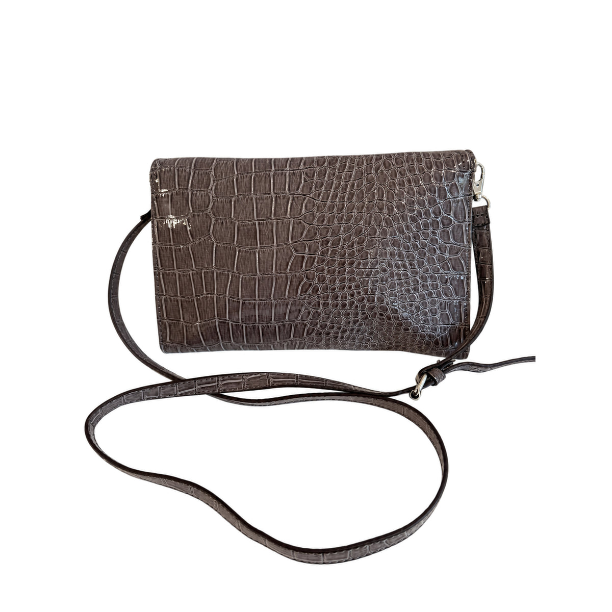 Nine West Faux Croc Envelope Crossbody Bag