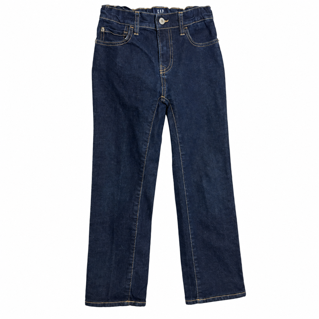 GAP Denim Girls’ Size 7 Dark Wash Original Straight Jeans