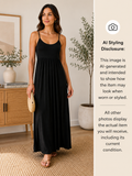 Calvin Klein Black Empire Waist Stretch Knit Maxi Dress – Women's Size 6
