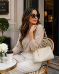 Rachel Zoe Ivory Chain Strap Shoulder Bag