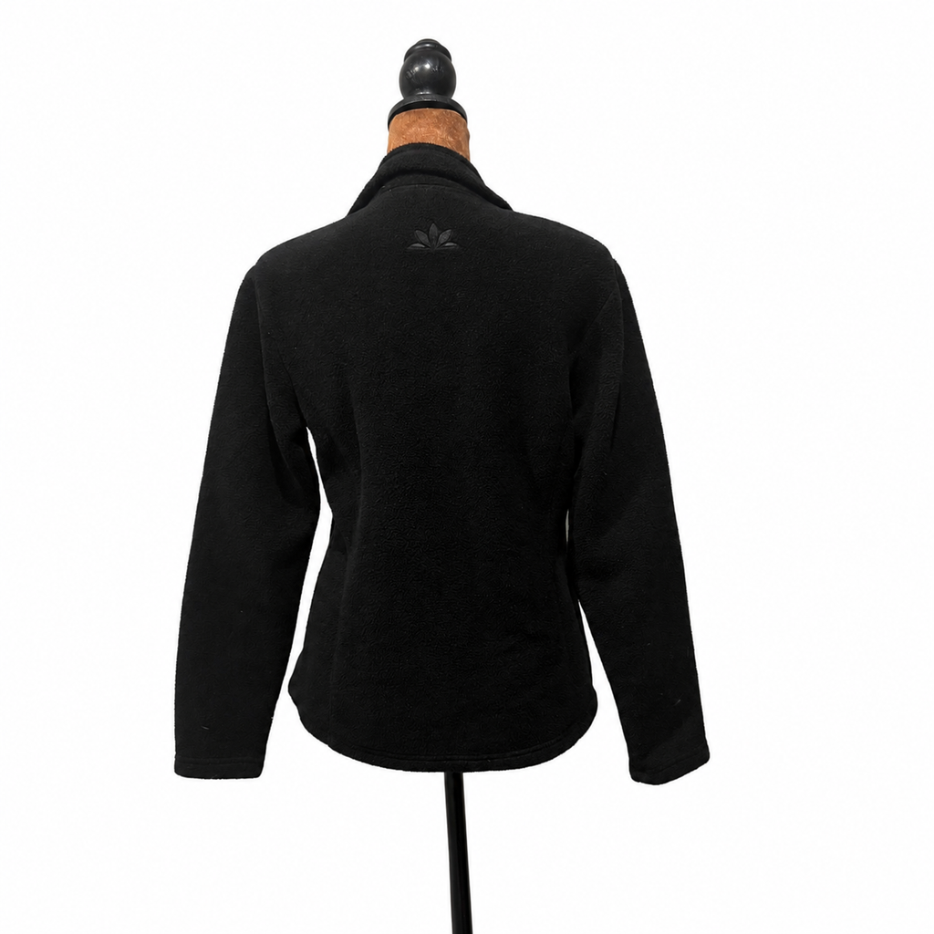 REI Women’s Full-Zip Fleece Jacket – Solid Black, Small