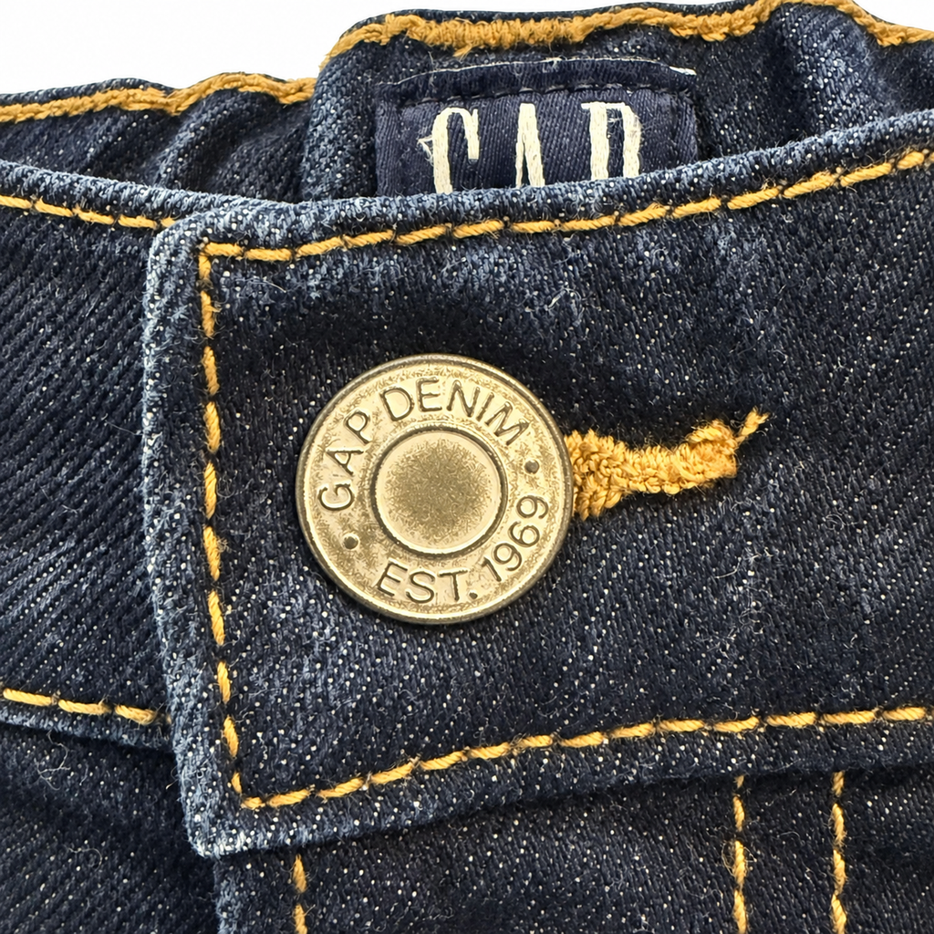 GAP Denim Girls’ Size 7 Dark Wash Original Straight Jeans