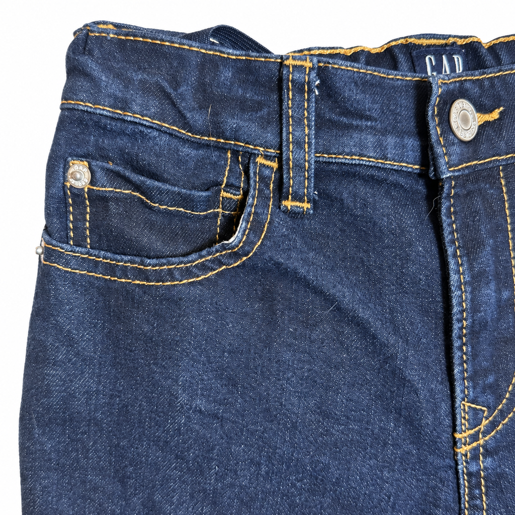 GAP Denim Girls’ Size 7 Dark Wash Original Straight Jeans