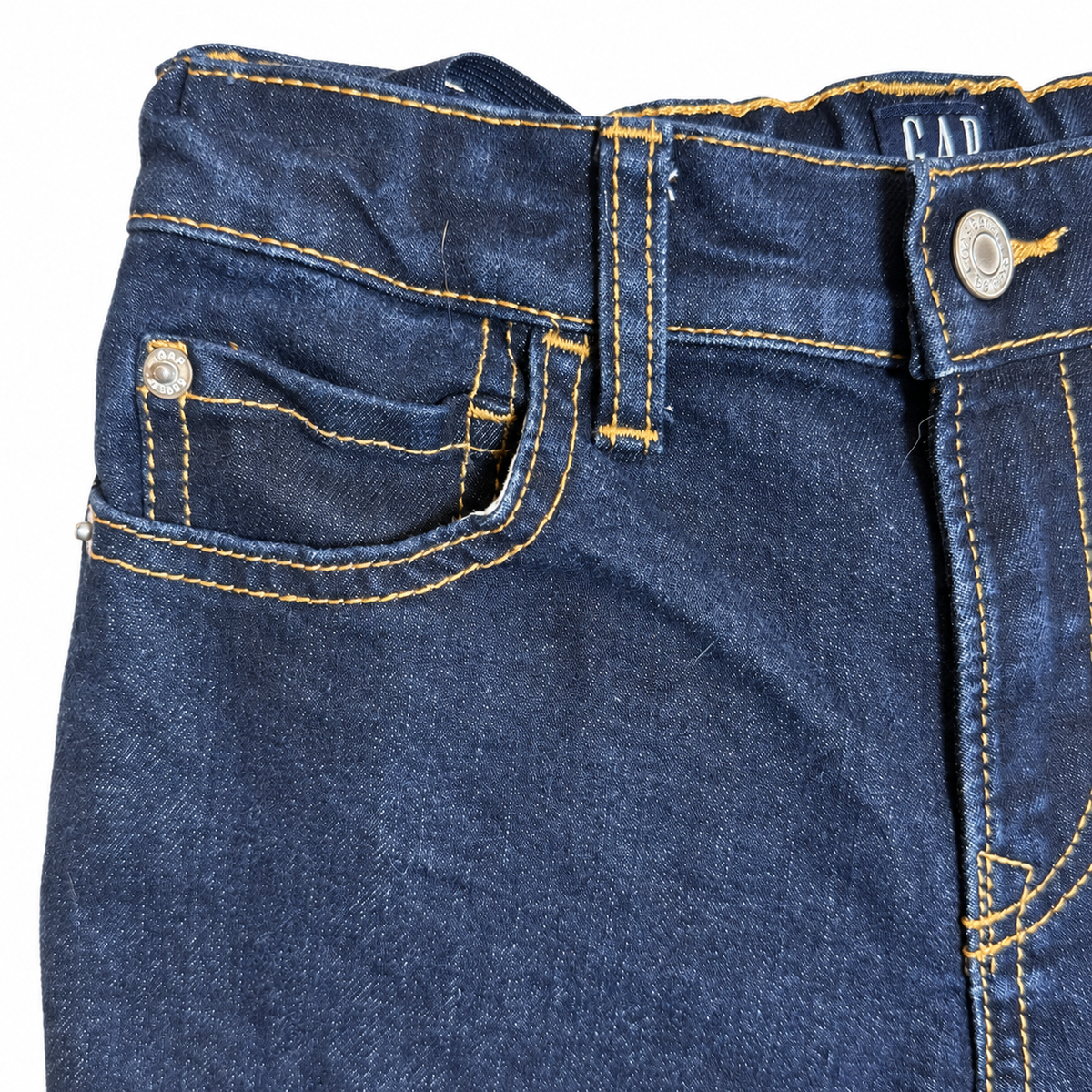 GAP Denim Girls’ Size 7 Dark Wash Original Straight Jeans