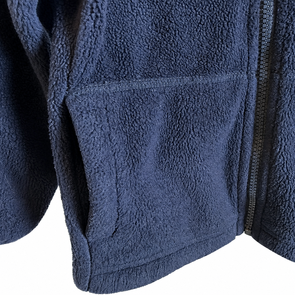 The Children's Place Kids Full Zip Fleece Jacket – Navy – Size 4 (XS)