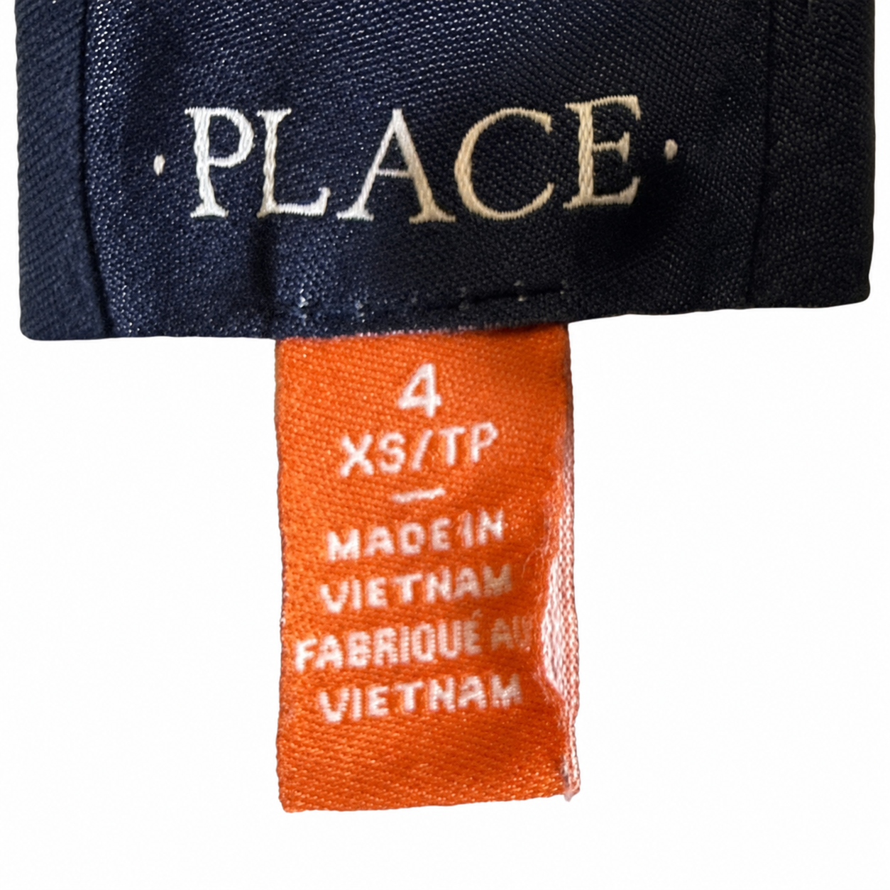 The Children's Place Kids Full Zip Fleece Jacket – Navy – Size 4 (XS)