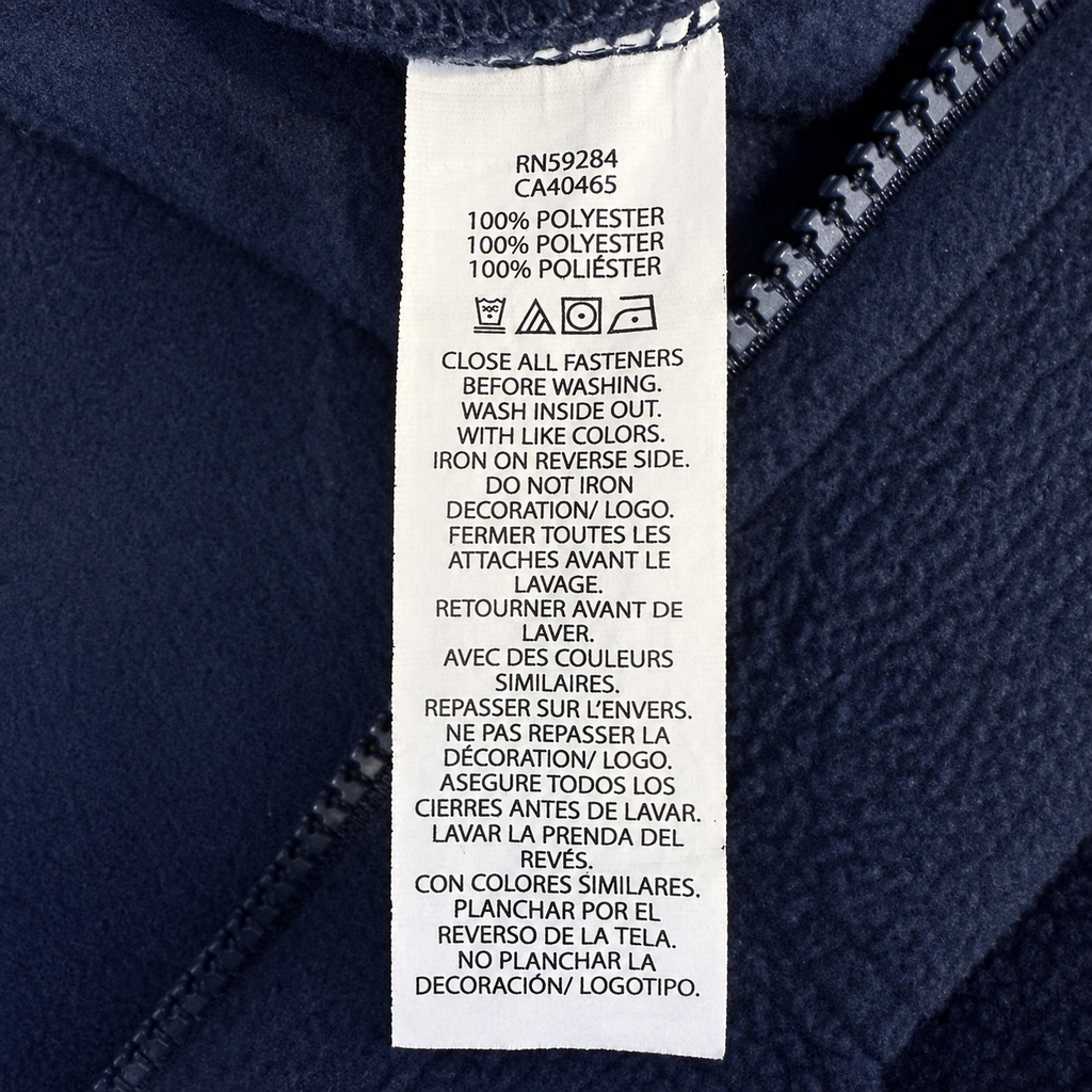 The Children's Place Kids Full Zip Fleece Jacket – Navy – Size 4 (XS)
