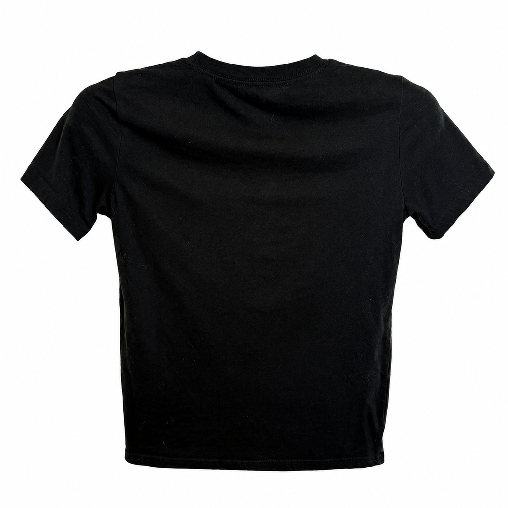 Hurley Boys Black Graphic Logo Tee – Green Camo | Size Medium (10–12)