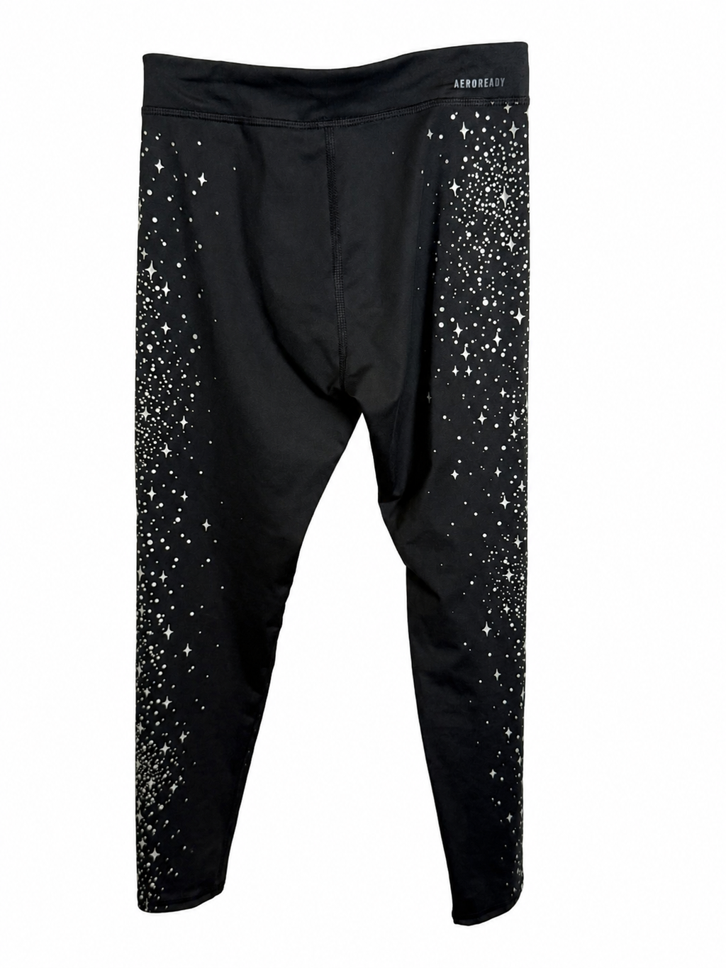 adidas Girls' AEROREADY Star Print Leggings – Youth M 10/12