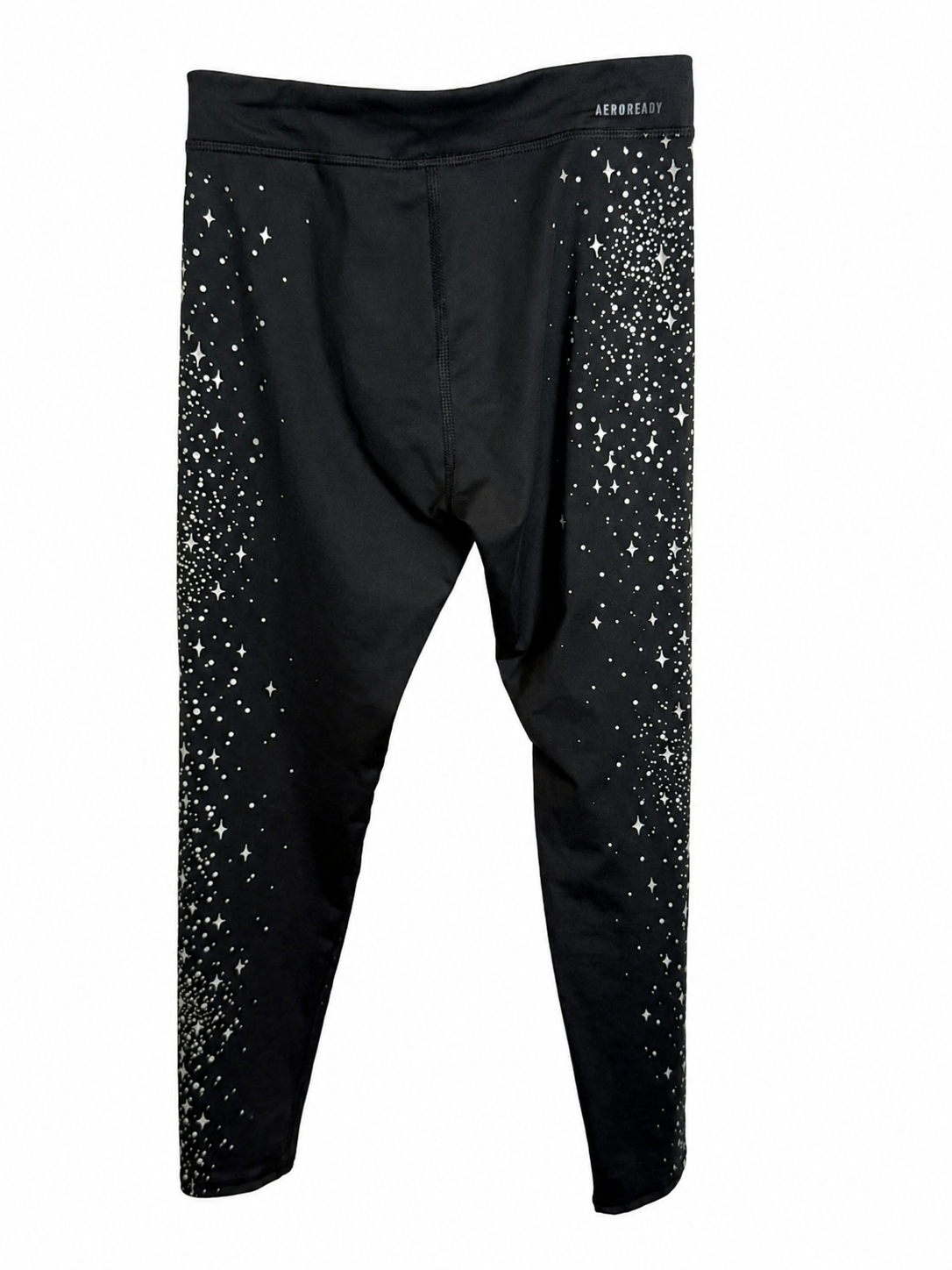 adidas Girls' AEROREADY Star Print Leggings – Youth M 10/12