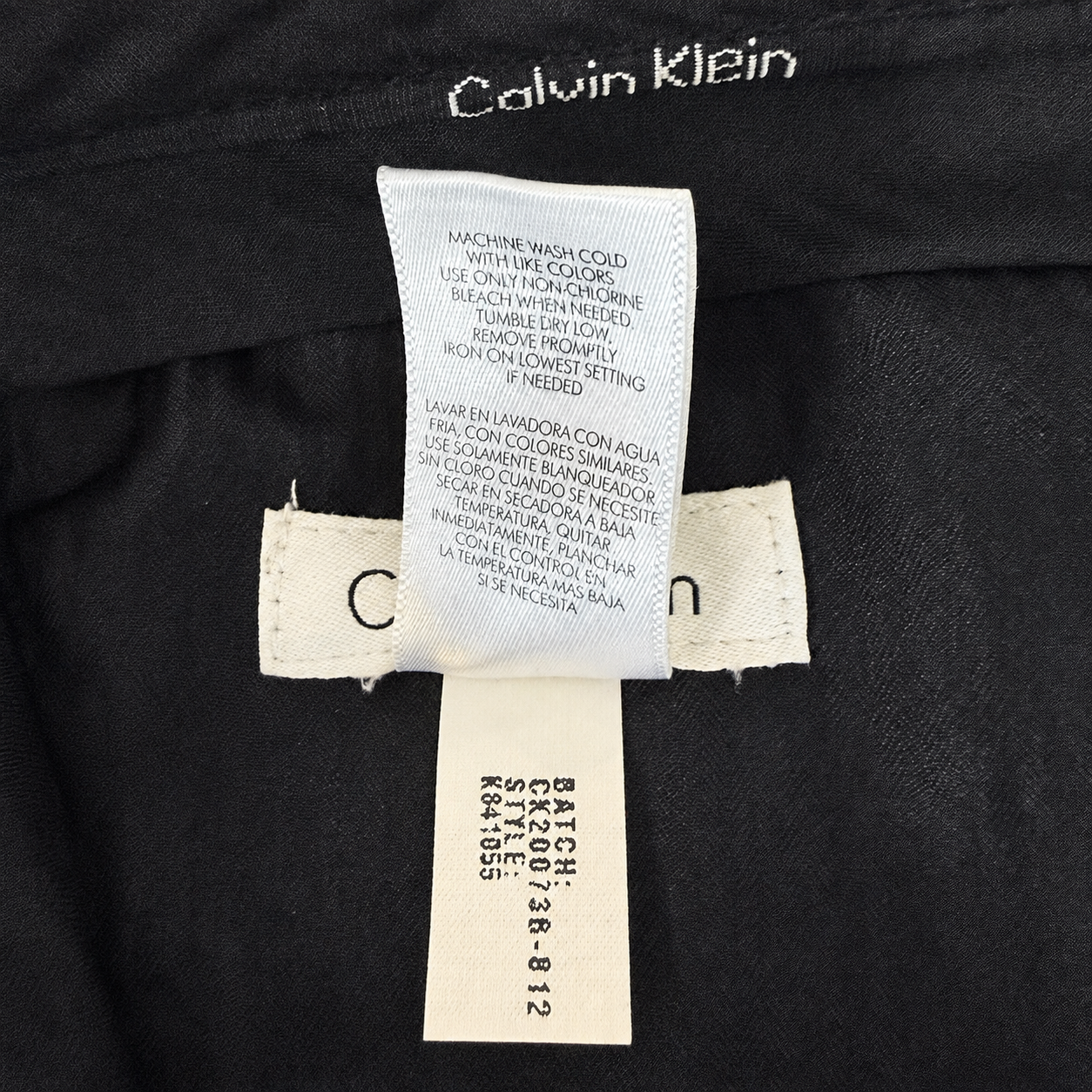 Calvin Klein Boys’ Charcoal Gray Dress Pants