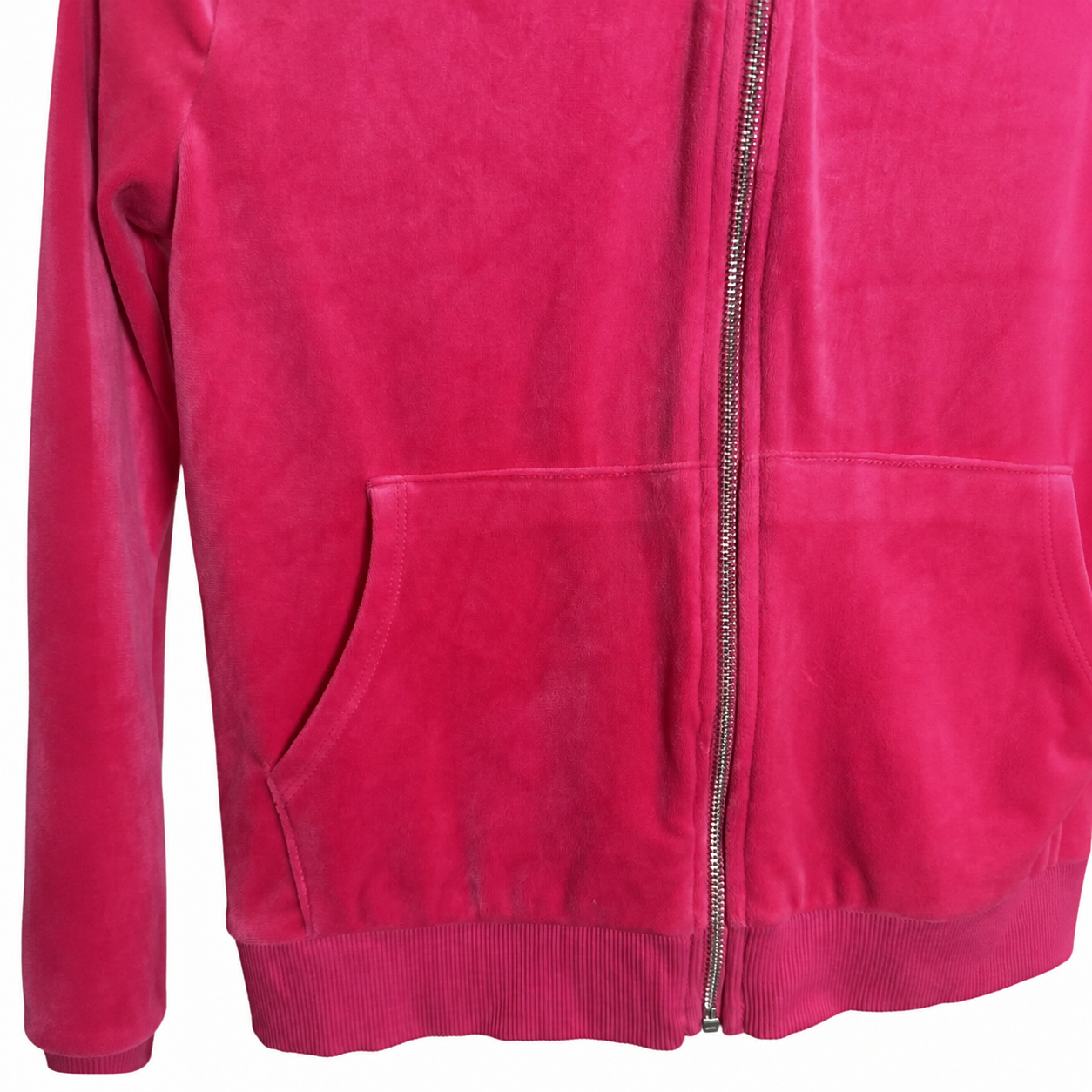 ART CLASS GIRLS’ HOT PINK VELOUR ZIP HOODIE – XXL 16/18