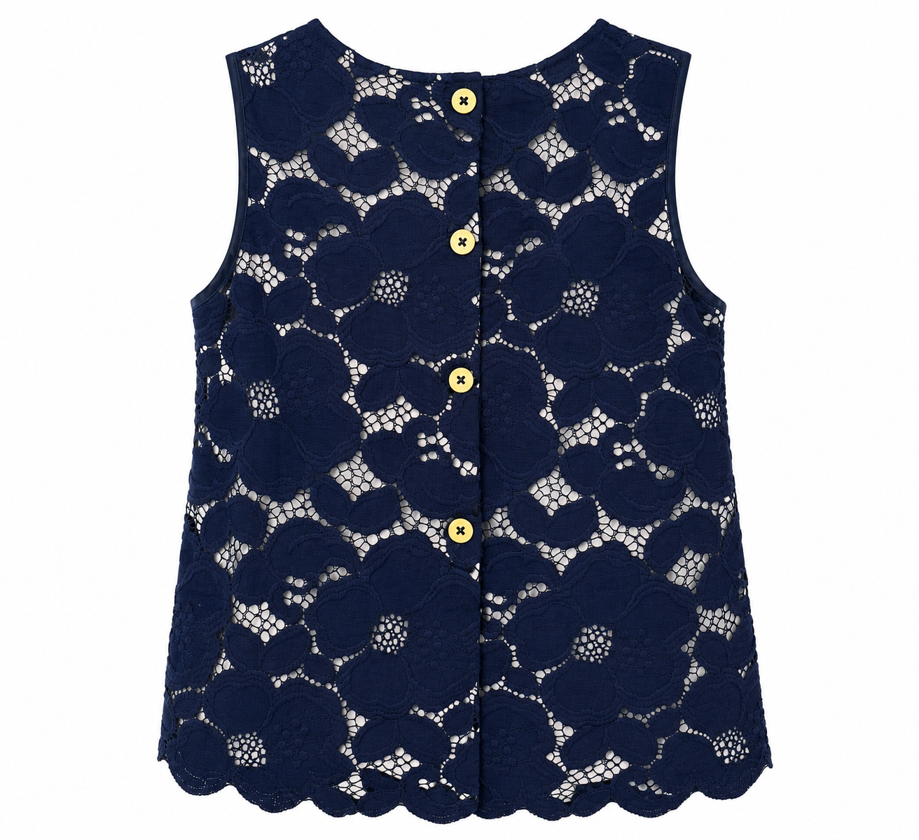 Lilly Pulitzer Navy Lace Sleeveless Top