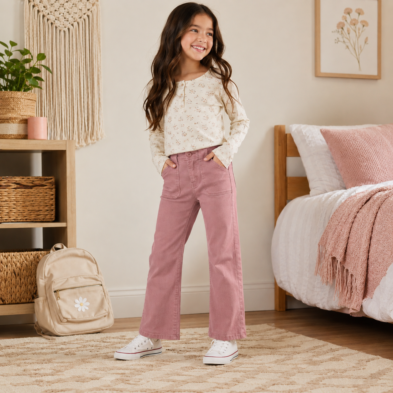 Celebrity Pink Girls Dusty Rose Flare Jeans - Size 10