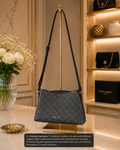 Nine West Gray Monogram Crossbody Bag