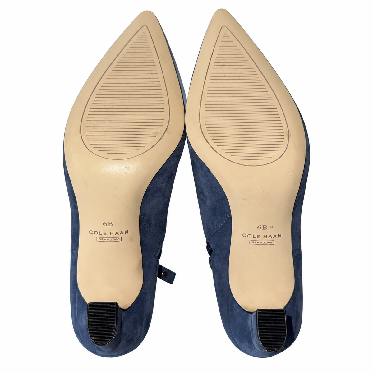 Cole Haan Viana 75 Blue Suede Pointed-Toe Shooties – Women’s 6B