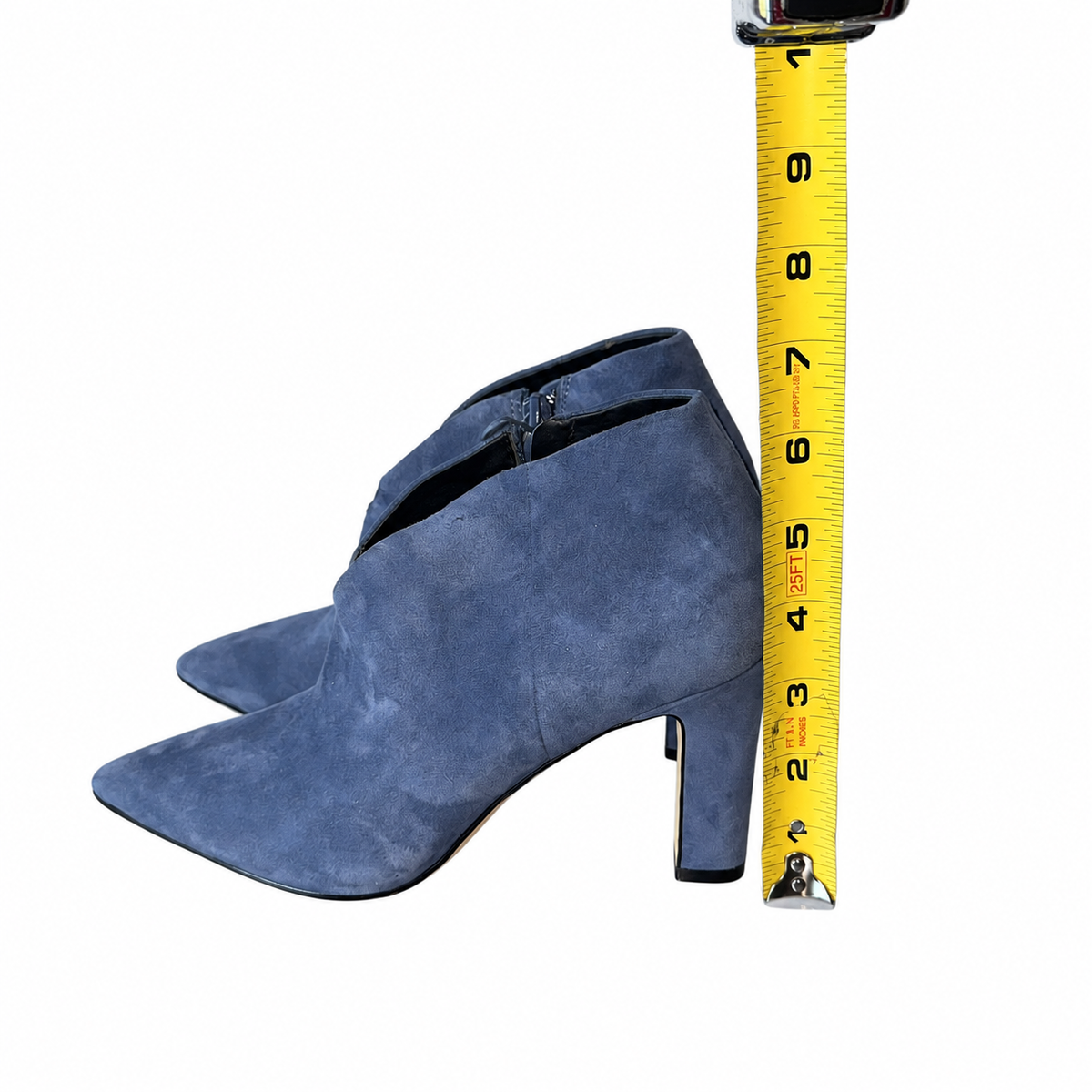 Cole Haan Viana 75 Blue Suede Pointed-Toe Shooties – Women’s 6B
