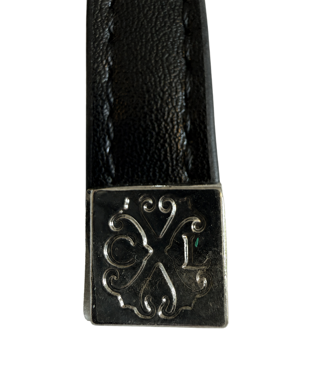 Christian Lacroix Black Zip-Around Wristlet Wallet with Removable Strap