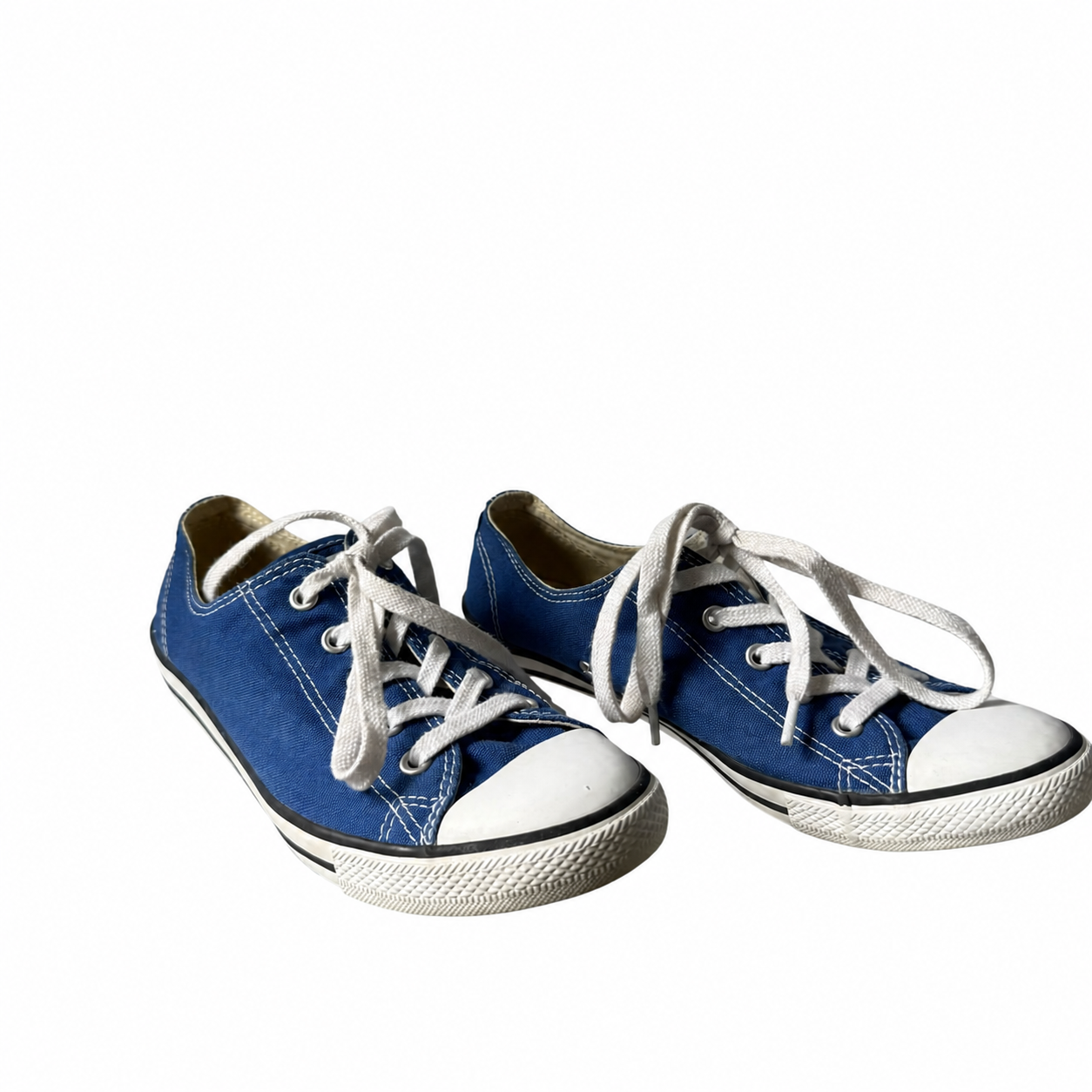 Converse Chuck Taylor All Star Blue Canvas Low-Top Sneakers – Women’s Size 8