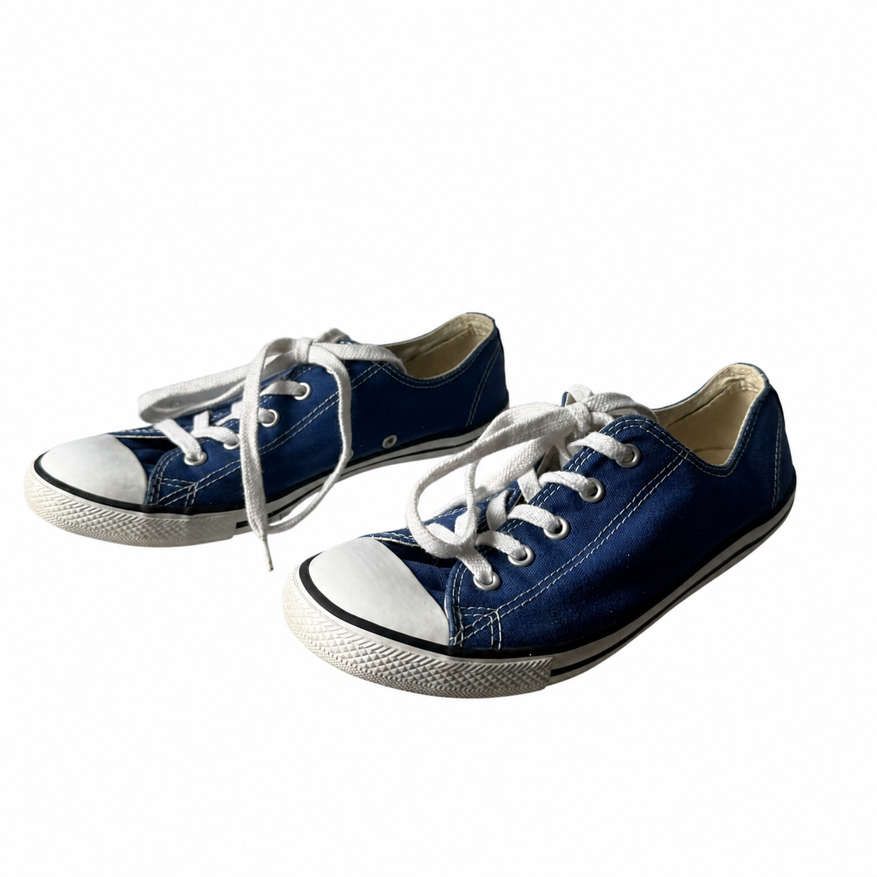 Converse Chuck Taylor All Star Blue Canvas Low-Top Sneakers – Women’s Size 8