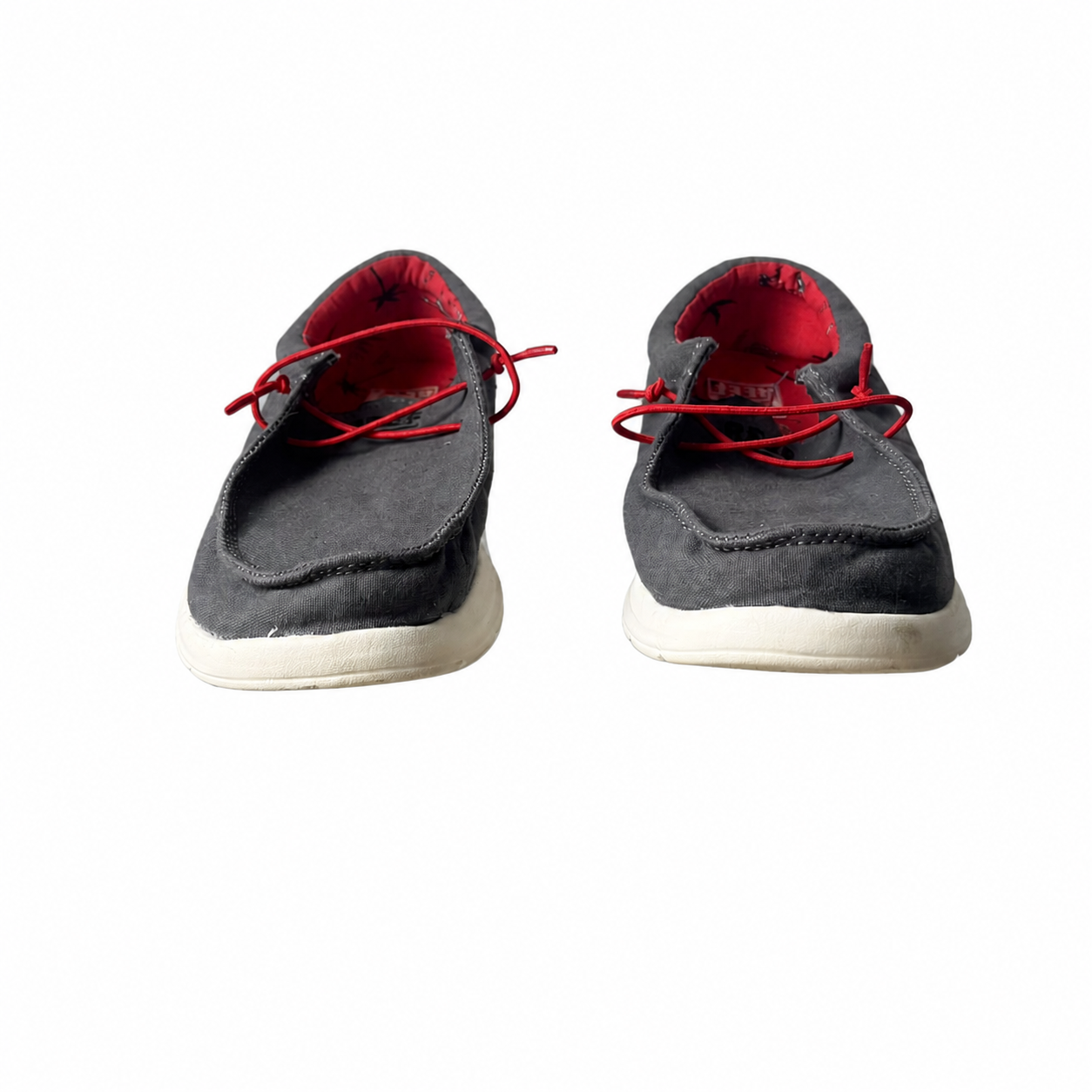 REEF Kids Cushion Coast Slip-On Shoes – Gray and Red | Youth Size 3