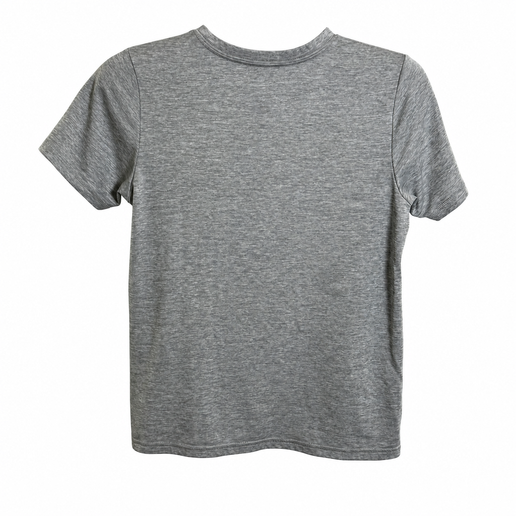 Adidas Boys Gray Heather Athletic Logo T-Shirt – Navy | Size Large 14/16
