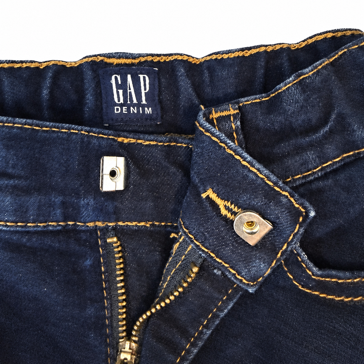 GAP Denim Girls’ Size 7 Dark Wash Original Straight Jeans