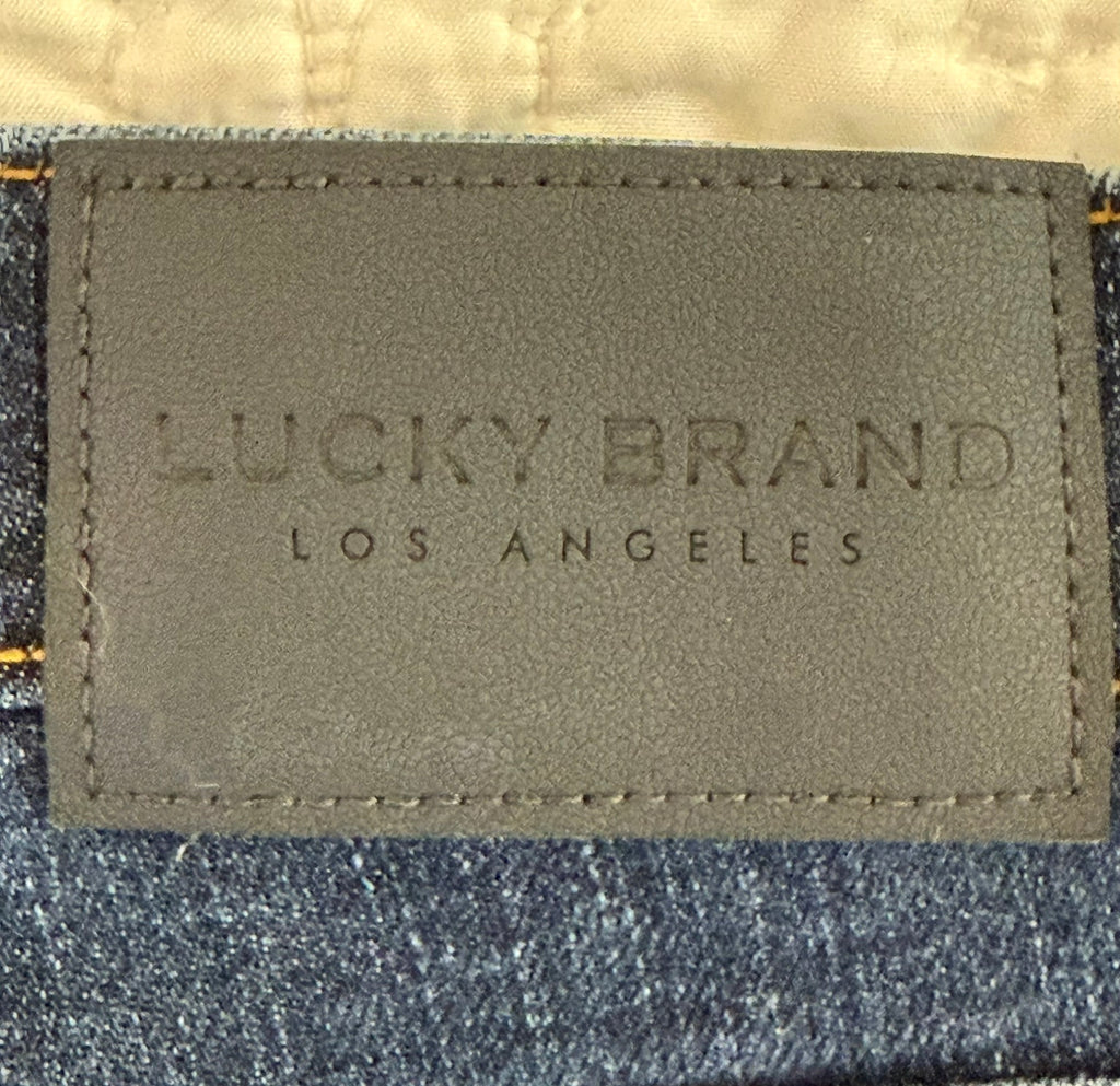 Lucky Brand 223 Straight Men's Jeans – Dark Wash Stretch Denim (34x32)