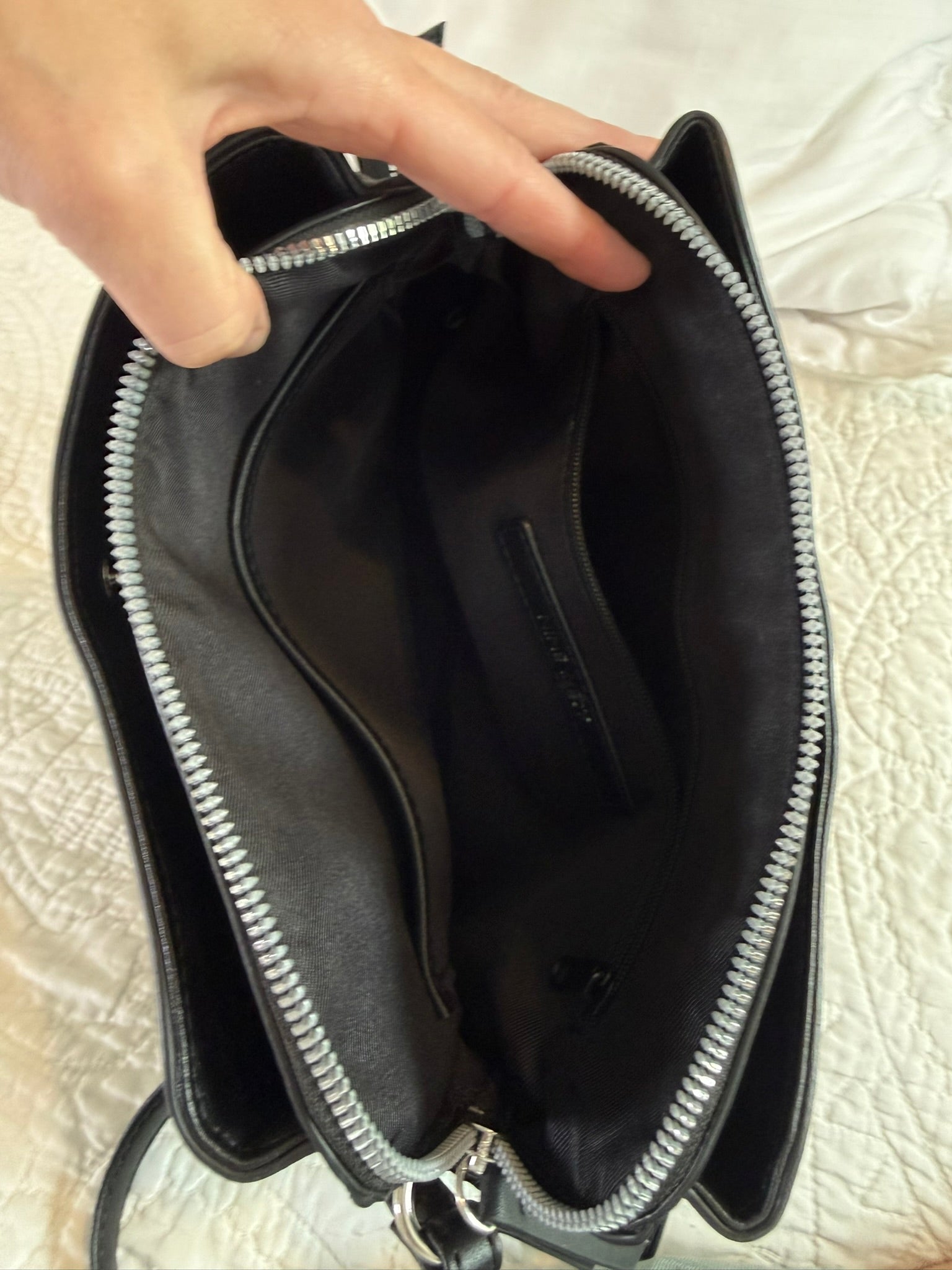 Nine West Gray Monogram Crossbody Bag