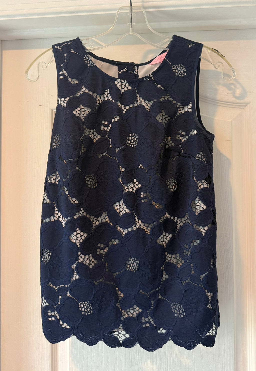 Lilly Pulitzer Navy Lace Sleeveless Top