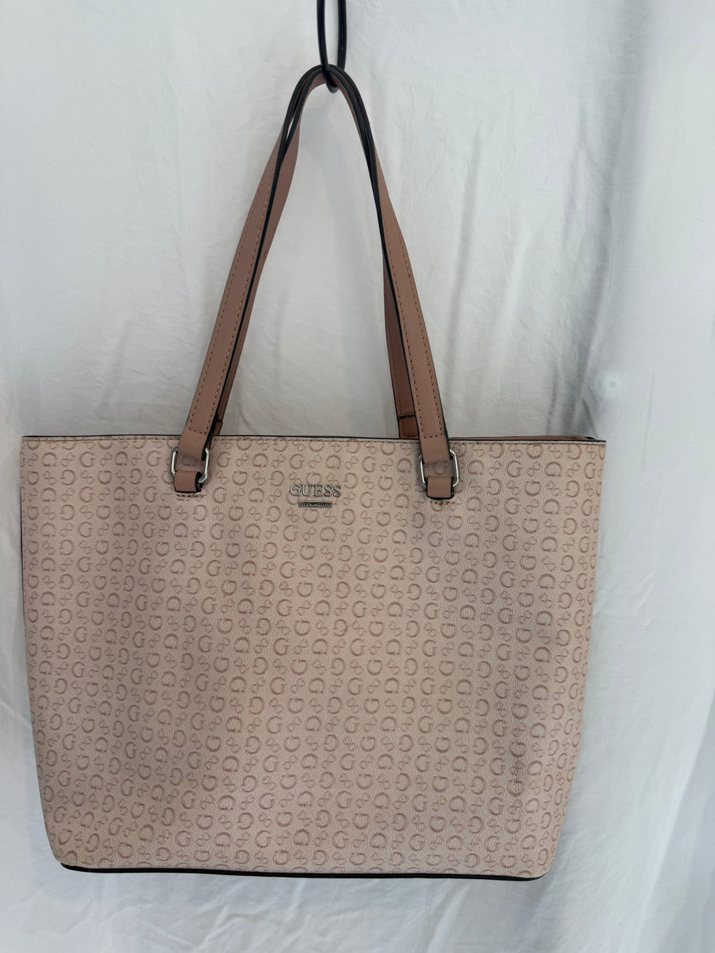 GUESS Los Angeles Blush Pink Signature Logo Tote Bag