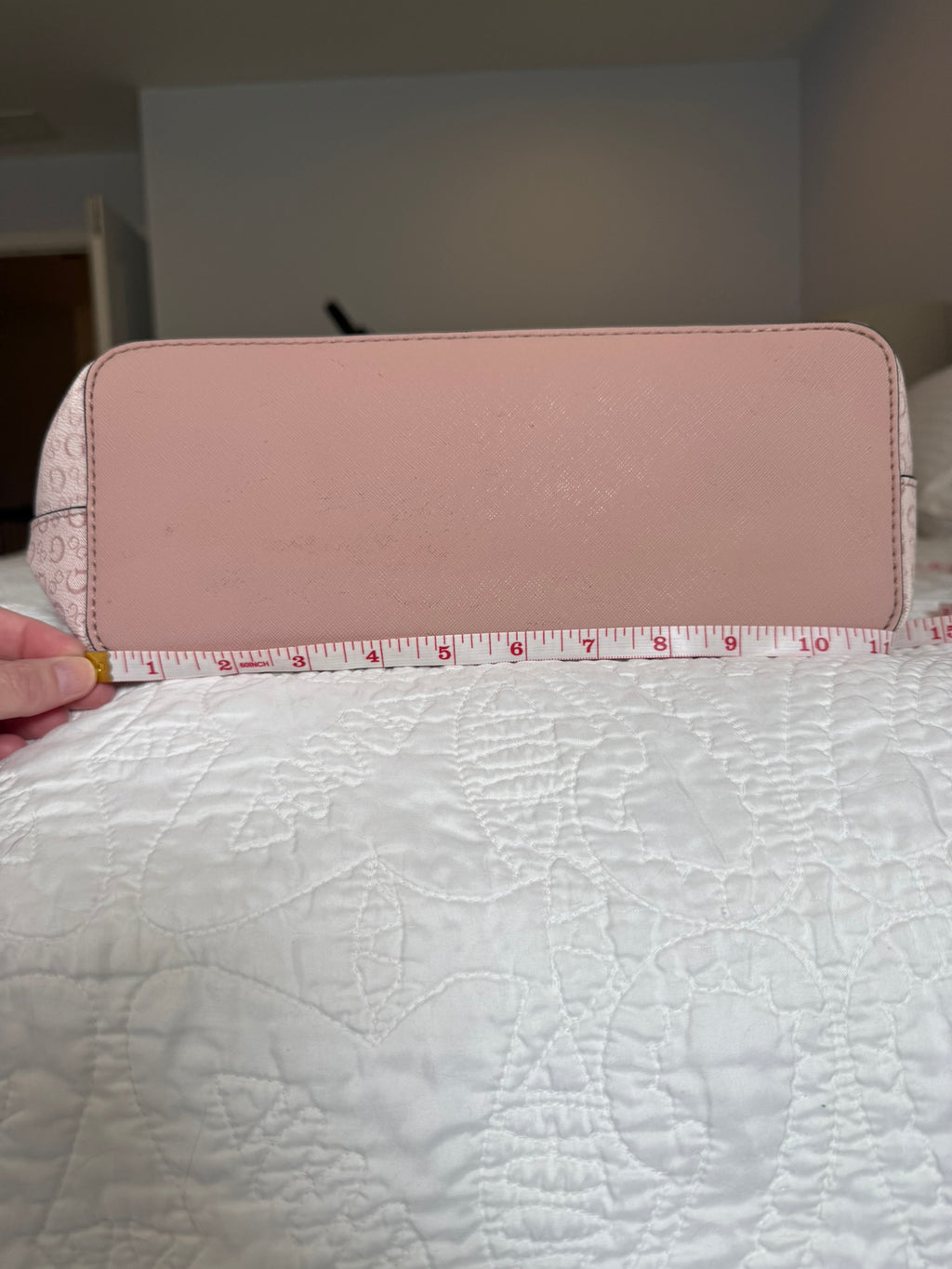 GUESS Los Angeles Blush Pink Signature Logo Tote Bag