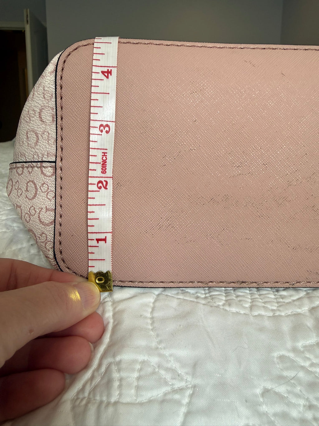 GUESS Los Angeles Blush Pink Signature Logo Tote Bag