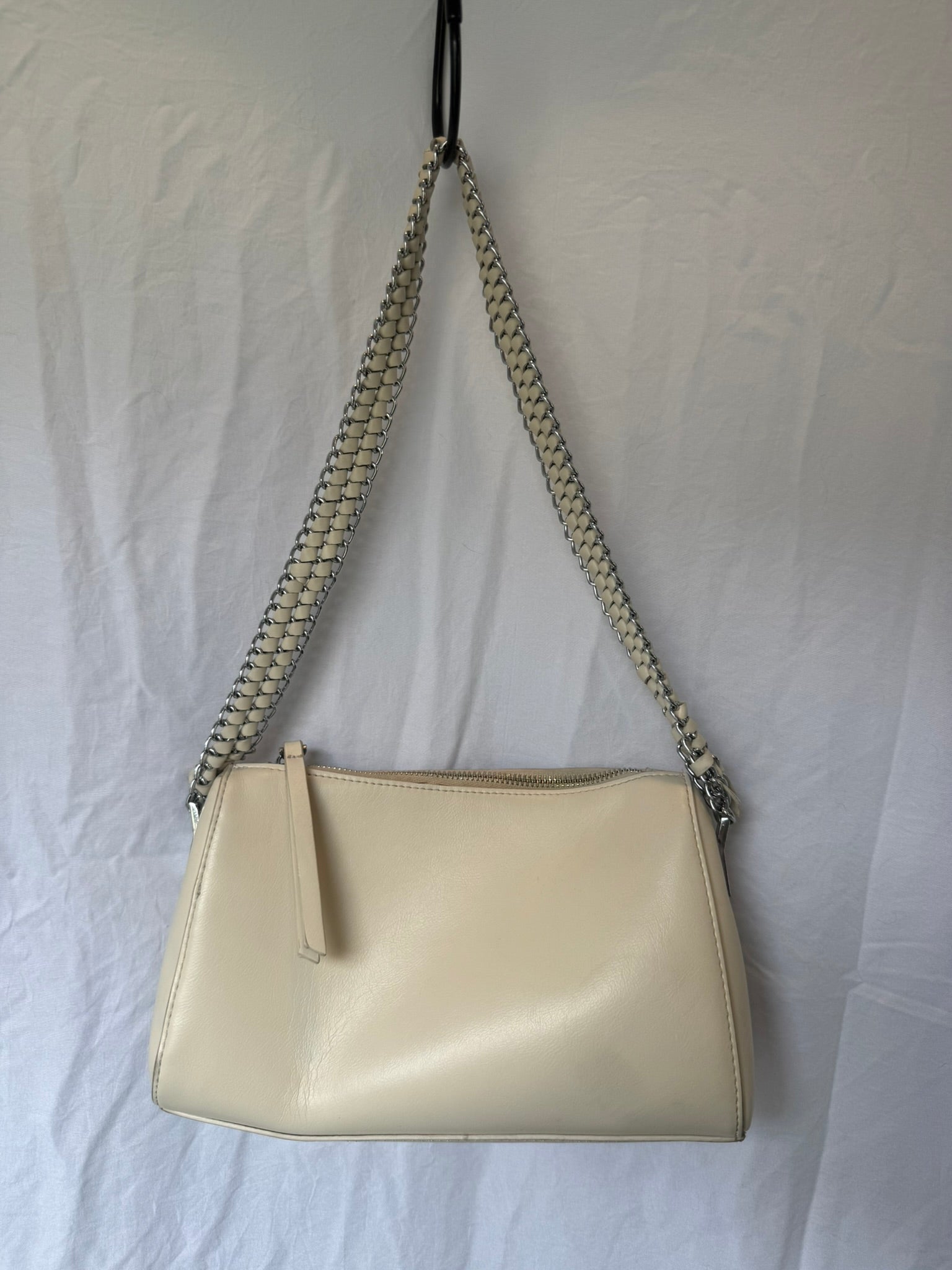 Rachel Zoe Ivory Chain Strap Shoulder Bag