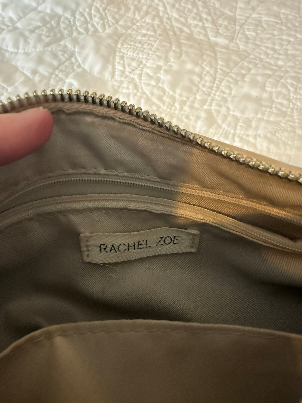 Rachel Zoe Ivory Chain Strap Shoulder Bag