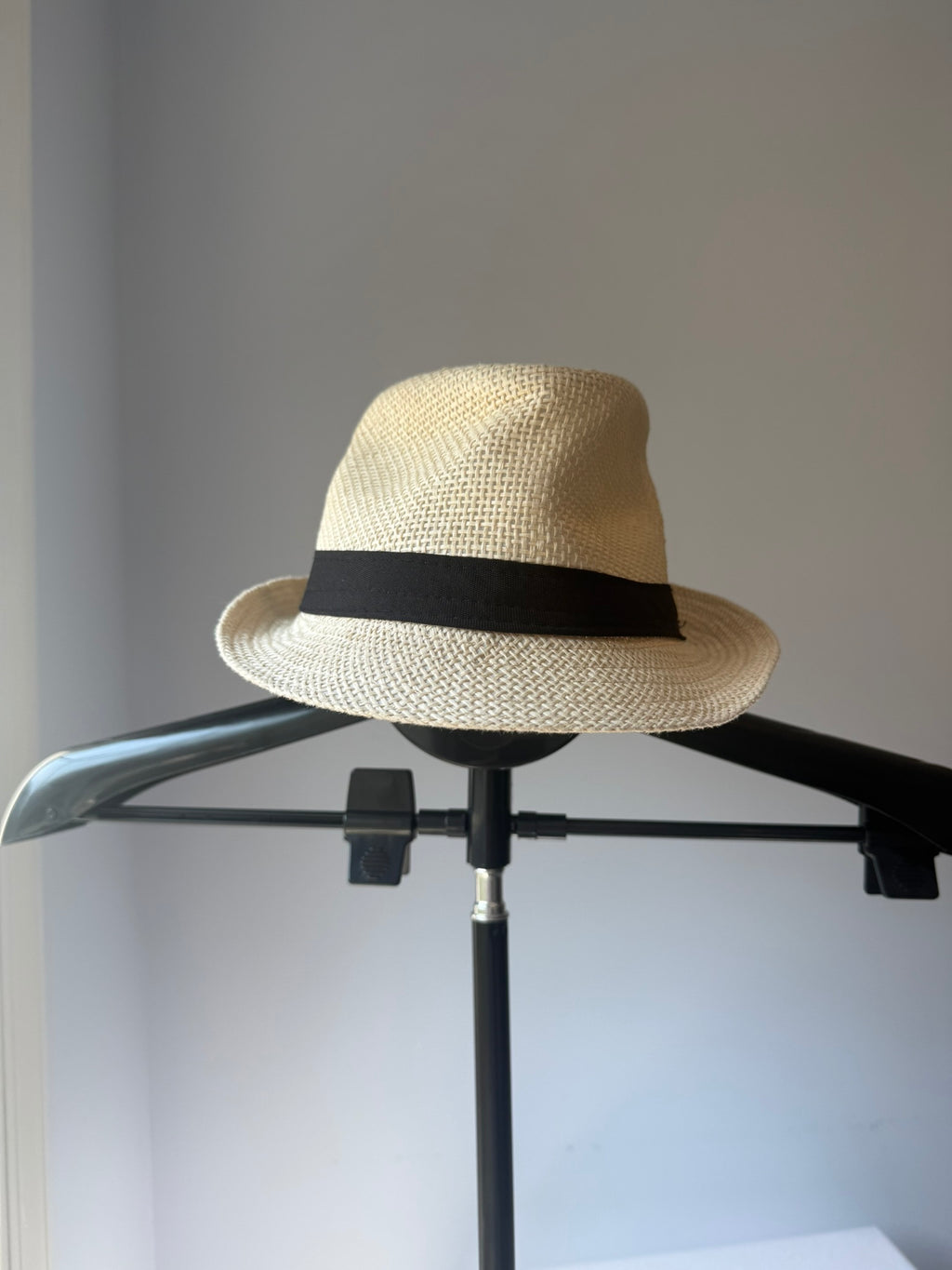 Kids Classic Straw Fedora Hat with Black Band | Lightweight Summer Sun Hat