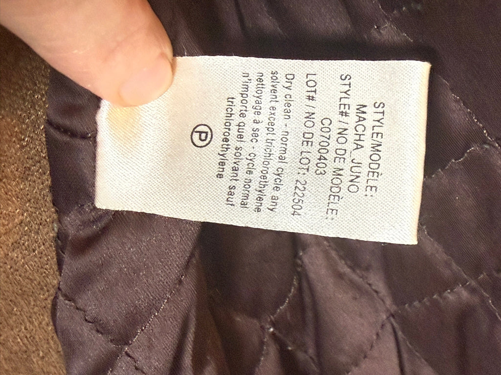 Theory Macha Juno Lamb Leather Moto Jacket – Women's Medium – Espresso Brown