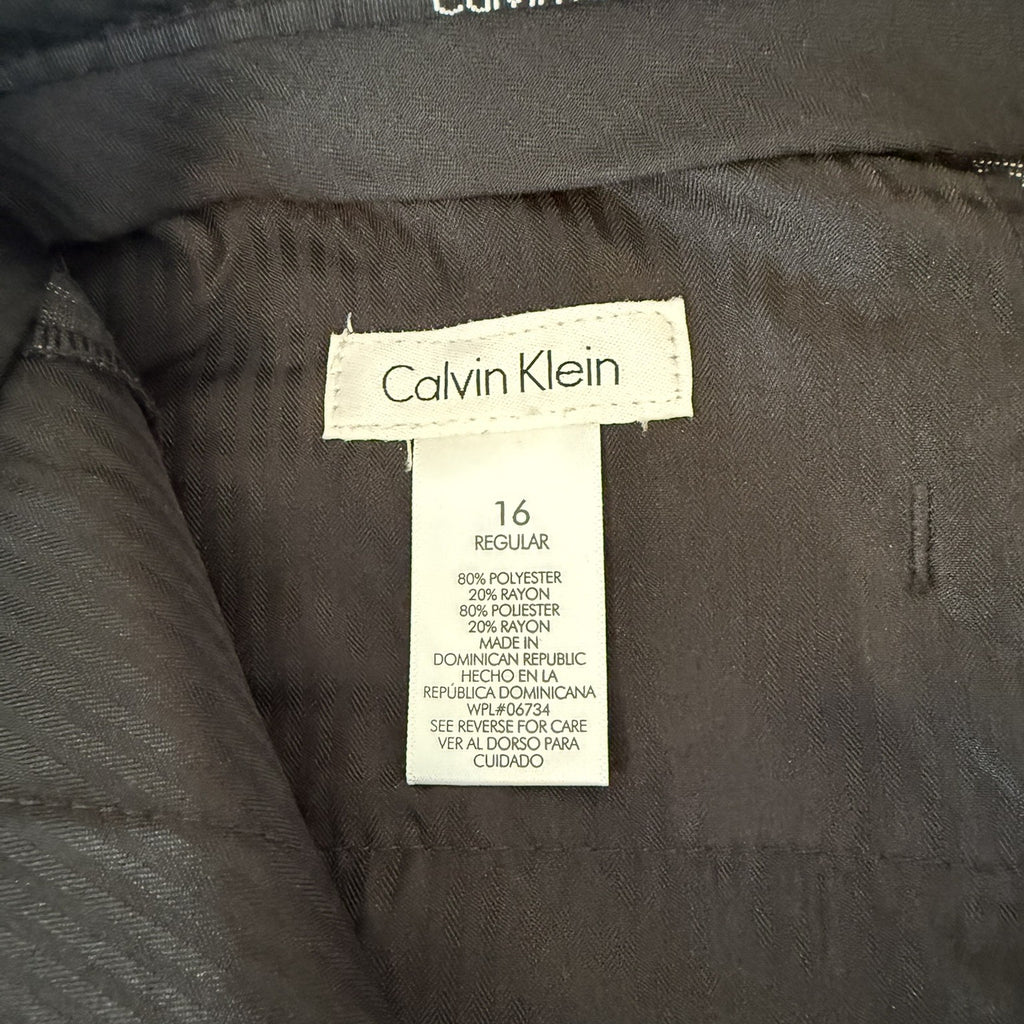 Calvin Klein Boys’ Charcoal Gray Dress Pants