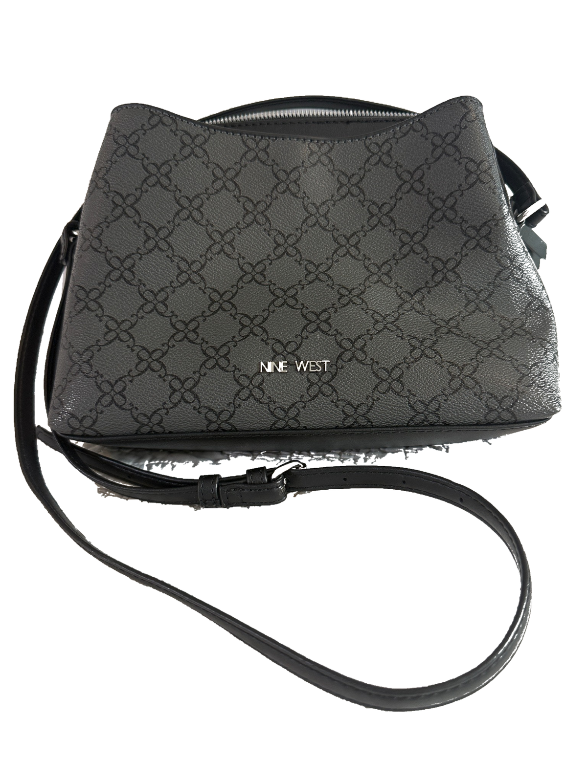 Nine West Black and Gray Crossbody Bag