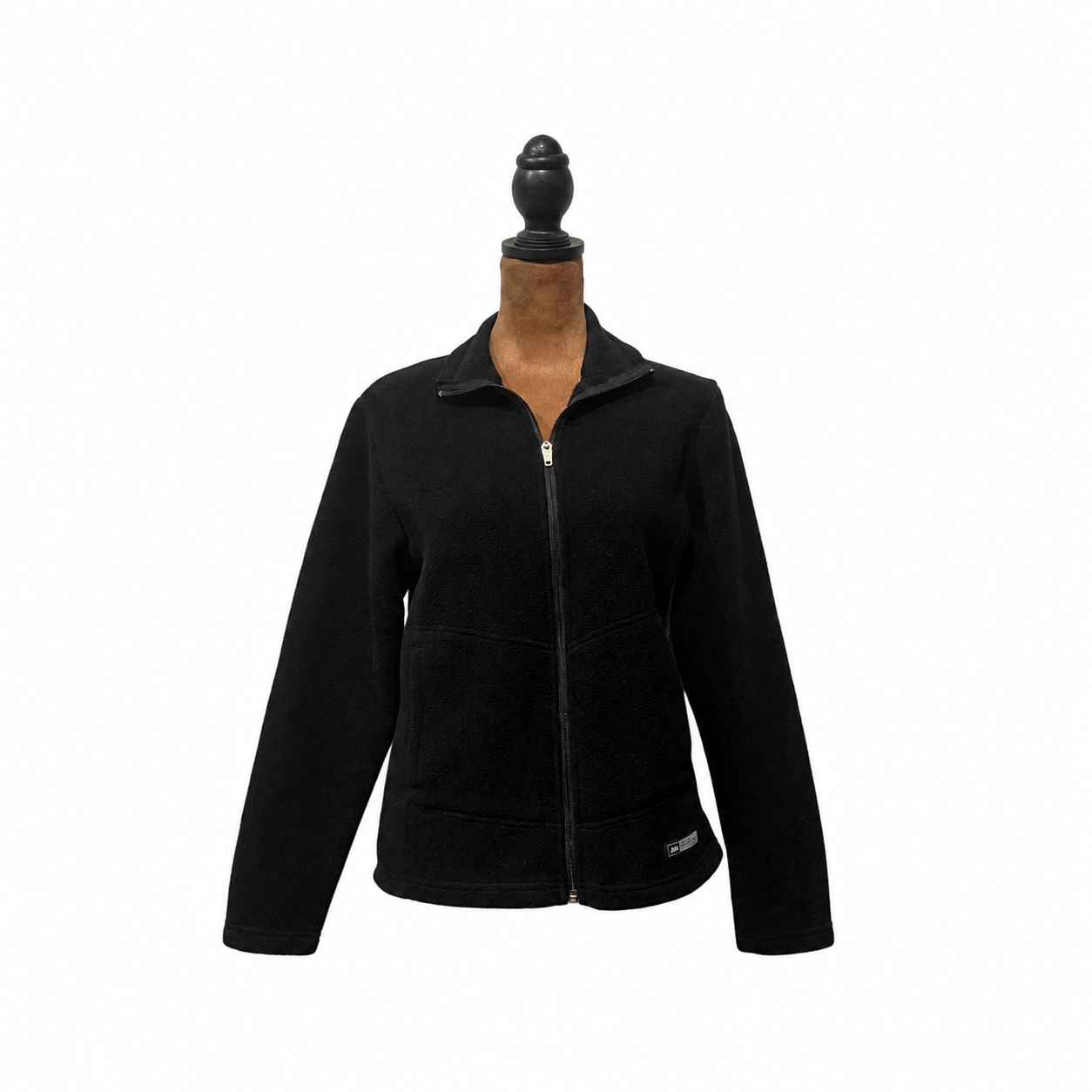 REI Women’s Full-Zip Fleece Jacket – Solid Black, Small