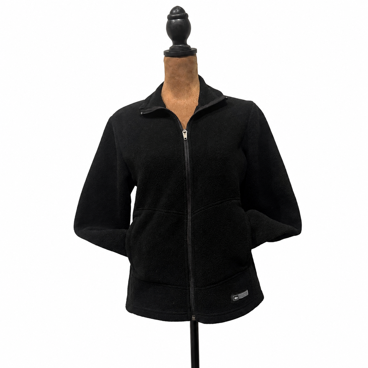 REI Women’s Full-Zip Fleece Jacket – Solid Black, Small