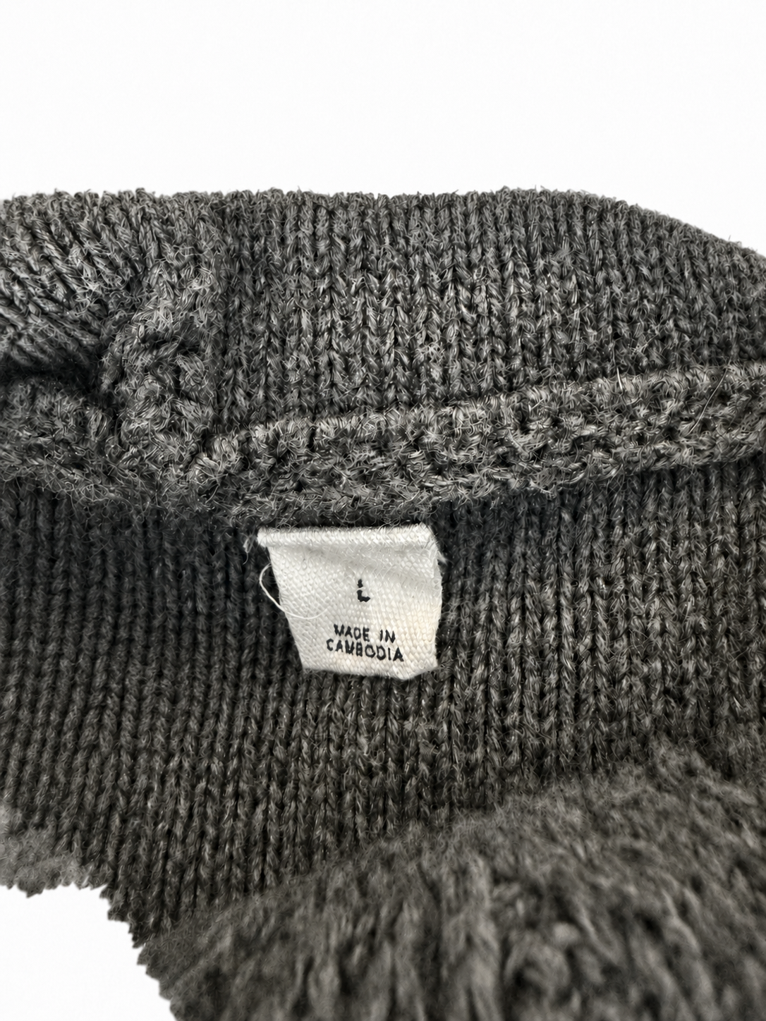 Gap Kids Cable Knit Hooded Poncho Sweater - Charcoal Gray - Size Large (L)