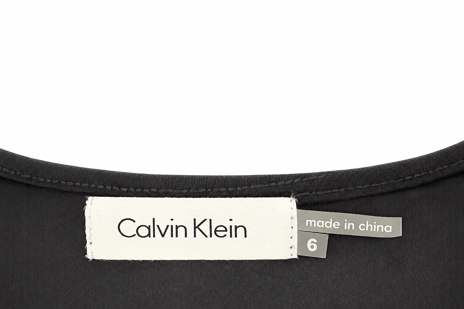 Calvin Klein Black Empire Waist Stretch Knit Maxi Dress – Women's Size 6